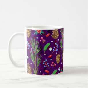 Weihnachtskiefern: Festlich nahtlos Kaffeetasse