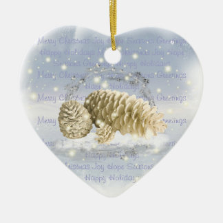 Weihnachtskiefern-Kegel-Verzierung Keramikornament