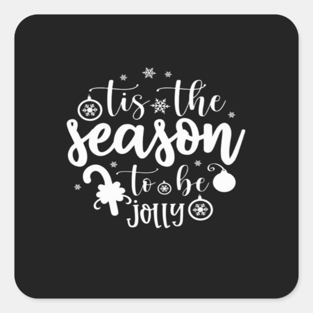 Weihnachtskind Quadratischer Aufkleber (Vorderseite)