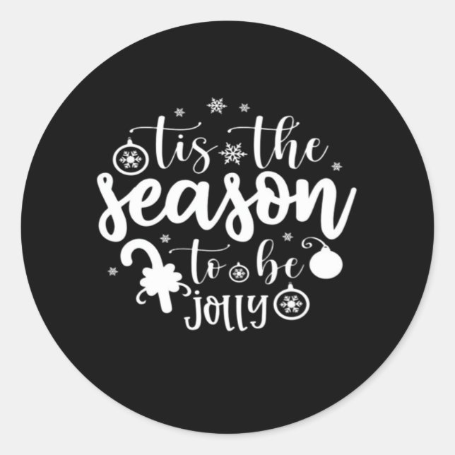 Weihnachtskind Runder Aufkleber (Vorderseite)