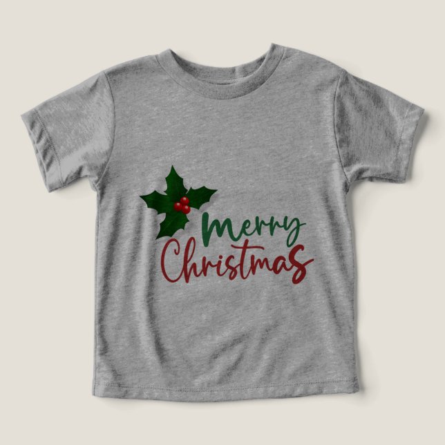 Weihnachtskinder Grau-Shirt (Design Vorderseite)