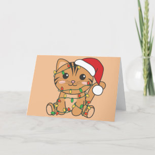 Weihnachtskinder Katzen Weihnachtskarte Feiertagskarte