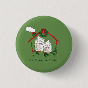 Weihnachtskinder Niedlich Button