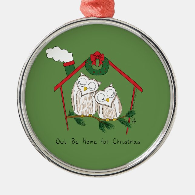 Weihnachtskinder Niedlich Ornament Aus Metall (Vorne)