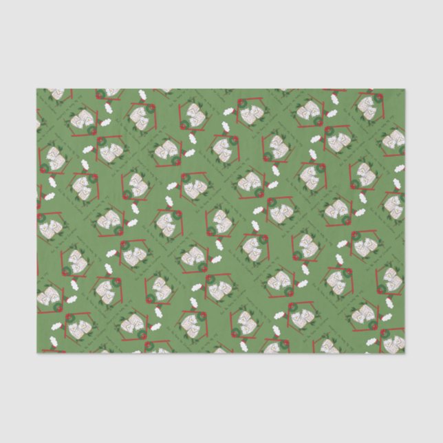 Weihnachtskinder Niedlich Seidenpapier (Vorderseite)