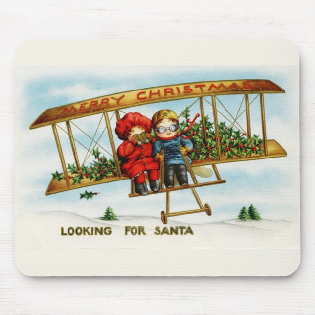 Weihnachtskinder suchen nach Weihnachten Mousepad (Vorne)