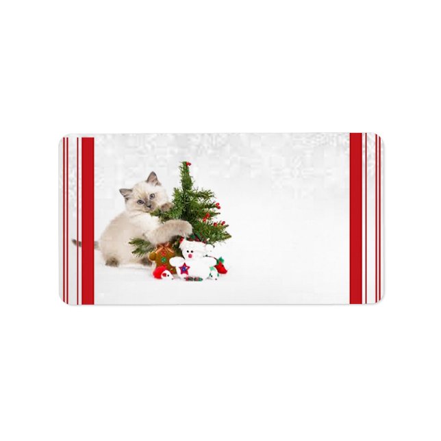 Weihnachtskinderadressen Adressaufkleber (Vorne)
