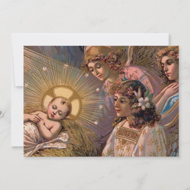 Weihnachtskinderkarte oder Einladung (Vorderseite)