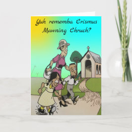 Weihnachtskirche Feiertagskarte