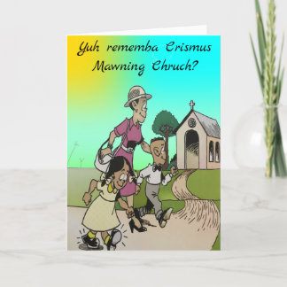 Weihnachtskirche Feiertagskarte