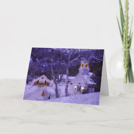 Weihnachtskirche Feiertagskarte