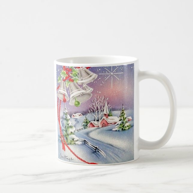 Weihnachtskirche Silver Bells North Star Kaffeetasse (Rechts)