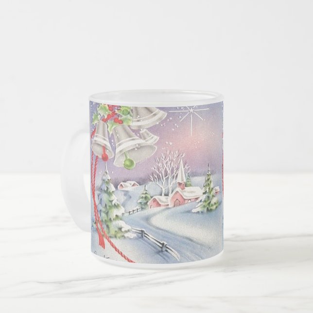 Weihnachtskirche Silver Bells North Star Mattglastasse (Vorderseite Links)