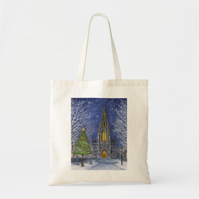 Weihnachtskirche Tragetasche (Vorne)