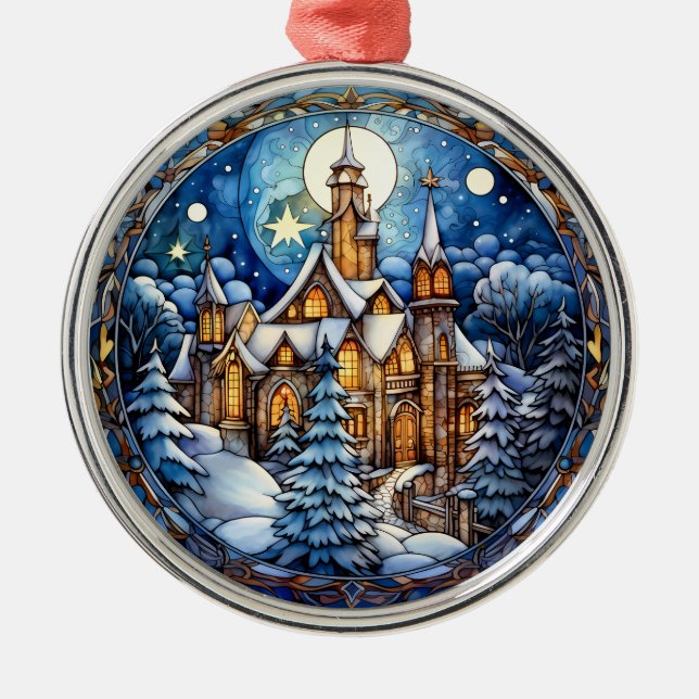 Weihnachtskirchendekoration Ornament Aus Metall (Vorne)
