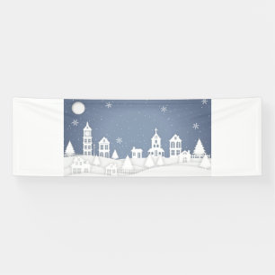 Weihnachtskirchenlandschaft Banner