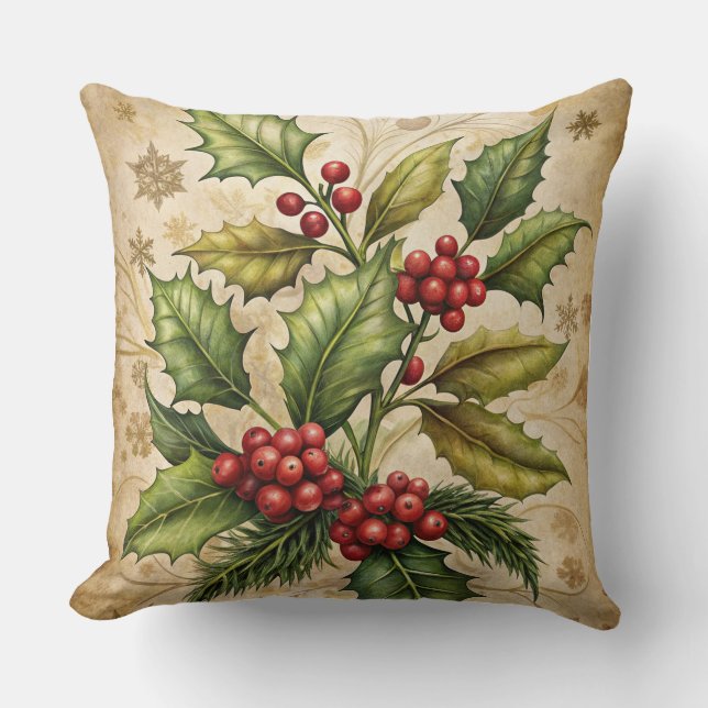 Weihnachtskissen - Retro-Urlaubsplanung Kissen (Vorderseite)