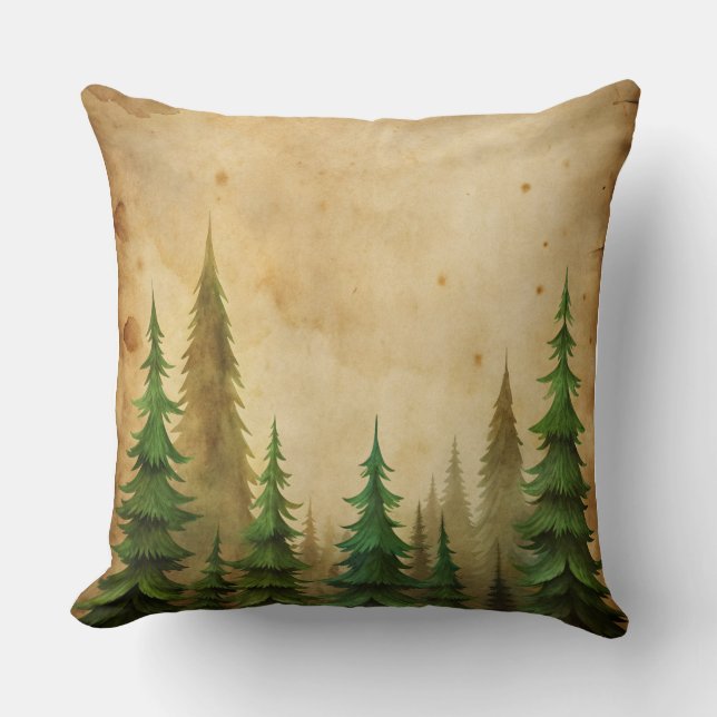 Weihnachtskissen - Retro-Urlaubsplanung Kissen (Vorderseite)