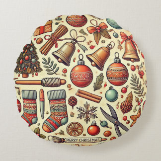 Weihnachtskissen Rundes Kissen