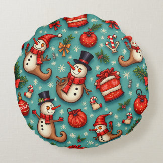 Weihnachtskissen Rundes Kissen