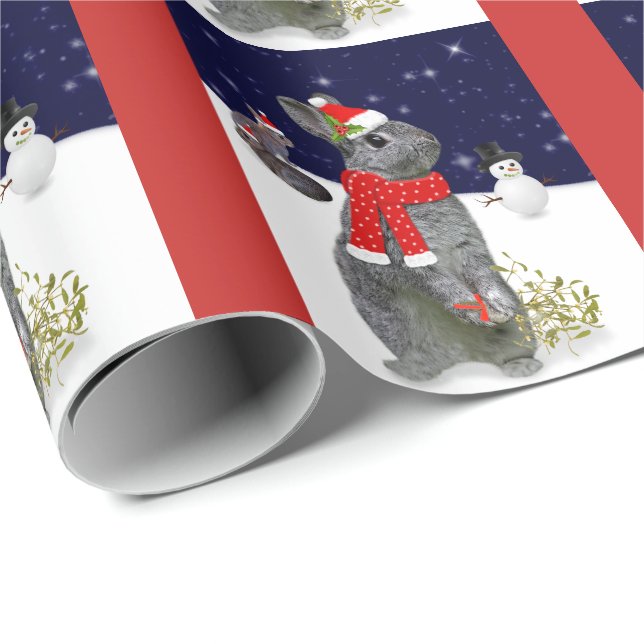 Weihnachtskits Wrapping Paper (rot) Geschenkpapier (Rolleneckpunkt)