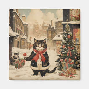 Weihnachtskitty, Schneetag Magnet