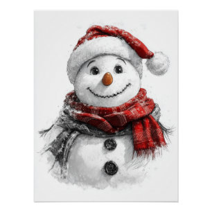 Weihnachtskizze Poster