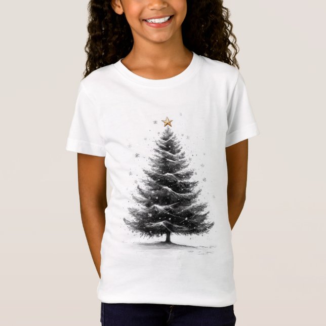 Weihnachtskizze T-Shirt (Vorderseite)