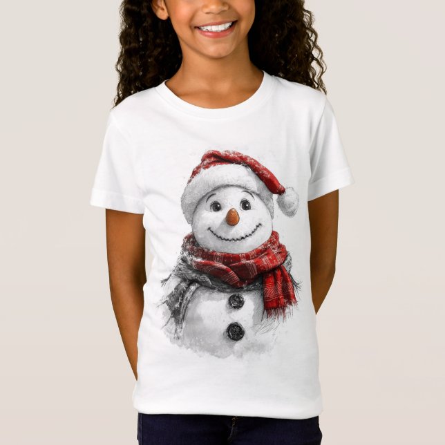 Weihnachtskizze T-Shirt (Vorderseite)