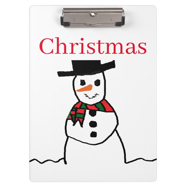 Weihnachtsklammer Klemmbrett (Vorderseite)