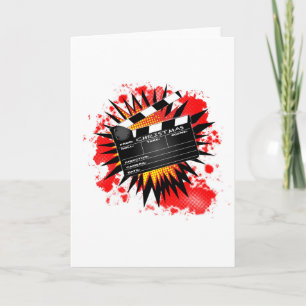 Weihnachtsklapperboard Feiertagskarte