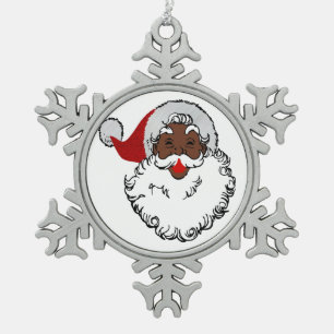 Weihnachtsklässler Schneeflocken Zinn-Ornament