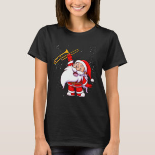 Weihnachtsklaus Trombone Funny Christmas Troma T-Shirt