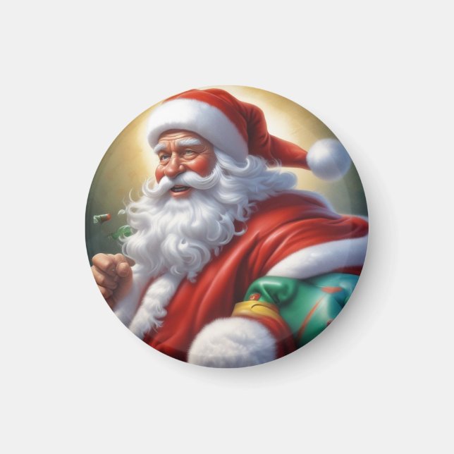 Weihnachtsklauseln Frohe Weihnachten - Neues Jahr Magnet (Vorne)