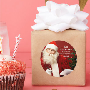 Weihnachtsklauseln, keine runden Geschenkklammern Runder Aufkleber