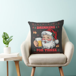 Weihnachtsklauseln trinken kissen