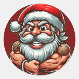 Weihnachtskleber Runder Aufkleber