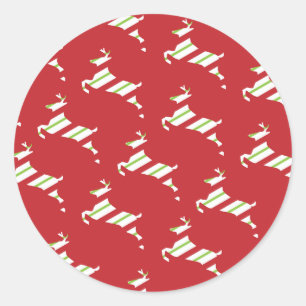 Weihnachtskleber Runder Aufkleber
