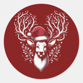 Weihnachtskleber Runder Aufkleber