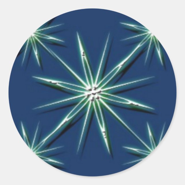 Weihnachtskleber Runder Aufkleber (Vorderseite)