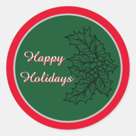 Weihnachtskleber Runder Aufkleber