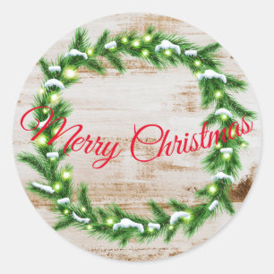 Weihnachtskleber Runder Aufkleber