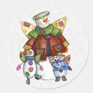 Weihnachtskleber Runder Aufkleber