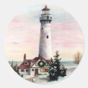 Weihnachtskleber Runder Aufkleber