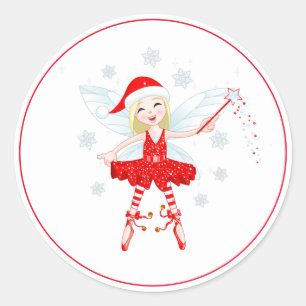 Weihnachtskleber Runder Aufkleber