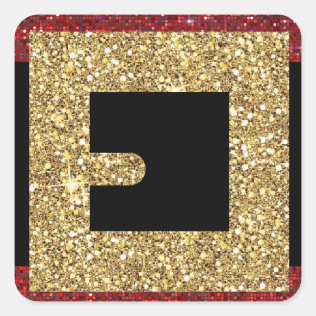 Weihnachtskleber, Weihnachtsaufkleber Quadratischer Aufkleber (Vorderseite)