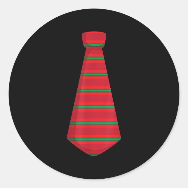 Weihnachtskleid Up Winter Krawatte Nye Necktie Ugl Runder Aufkleber (Vorderseite)