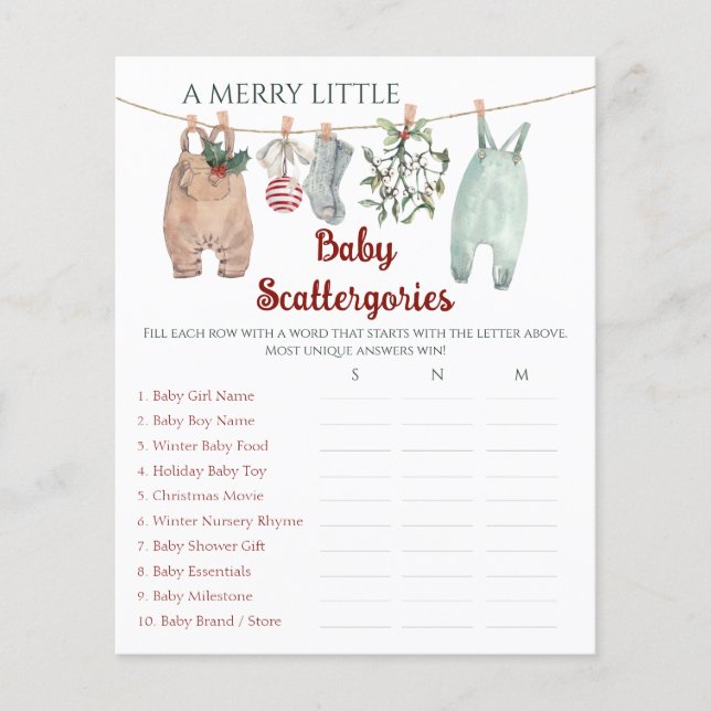 Weihnachtskleidung Ein Fröhliches Kleines Baby Sca (Vorderseite)