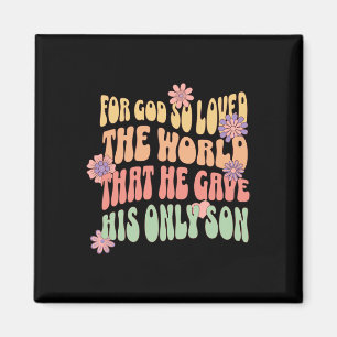 Weihnachtskleidung für Gott so liebte die Welt, da Magnet