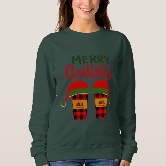 Weihnachtskleidung Sweatshirt (Vorderseite)